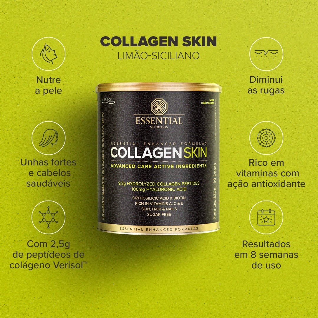 Collagen Skin Limao Siciliano Lata 330g/30Ds Essential