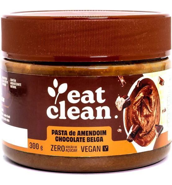 Pasta de Amendoim Chocolate Belga 300g – Eat Clean