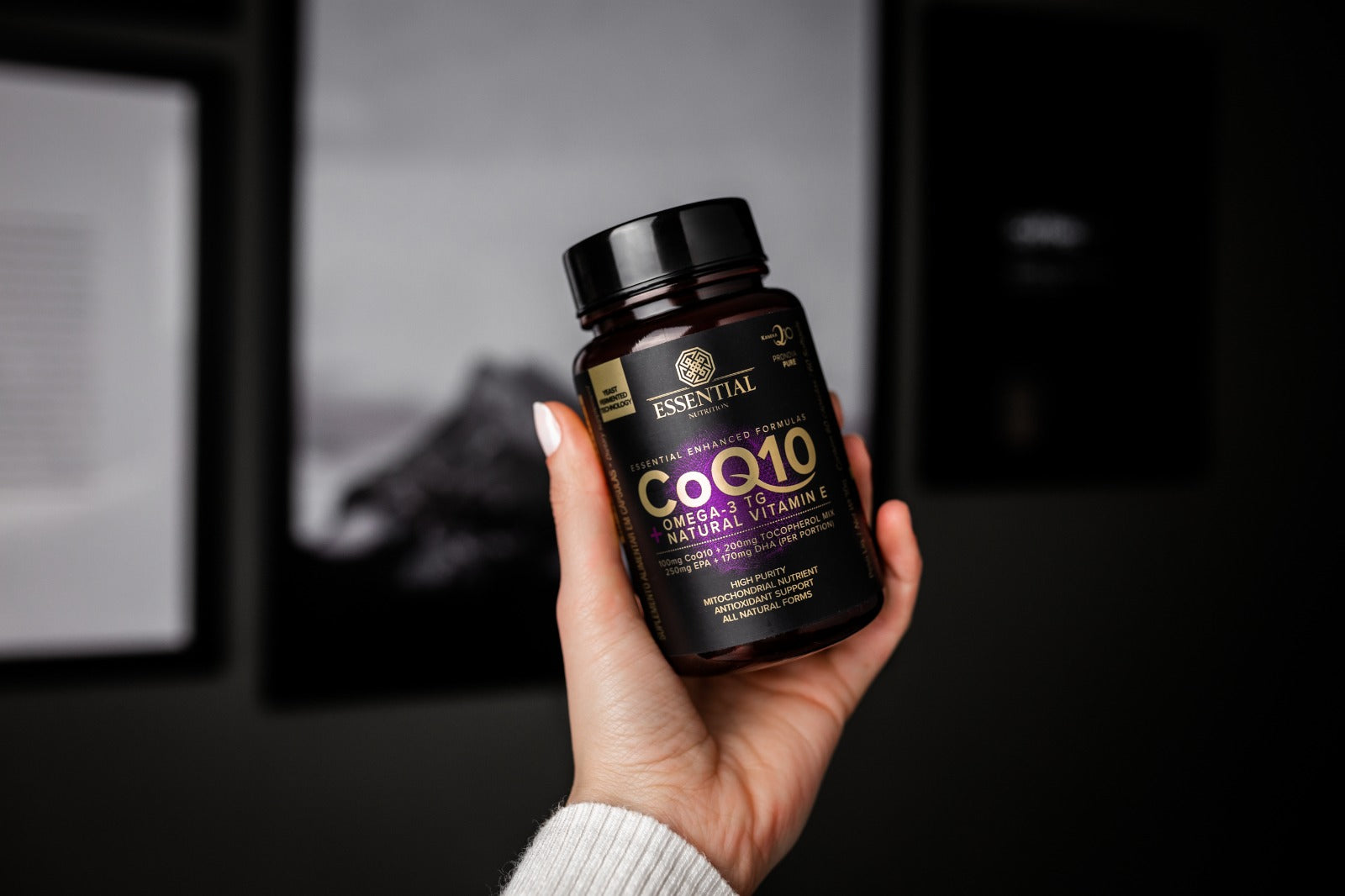 CoQ10 + Omega 3TG + Natural Vitamin E Pote 60 caps Essential