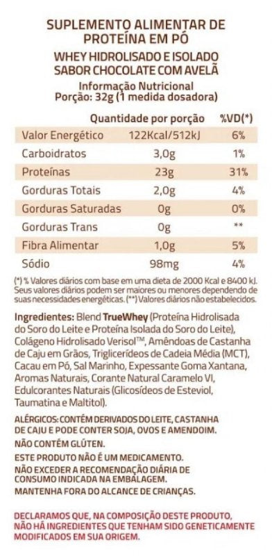 True whey protein isolado hidrolizado - True Source