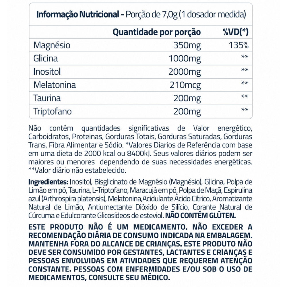 Vitaminas e Minerais Magnesio + Inositol Relielf 350g - True Source