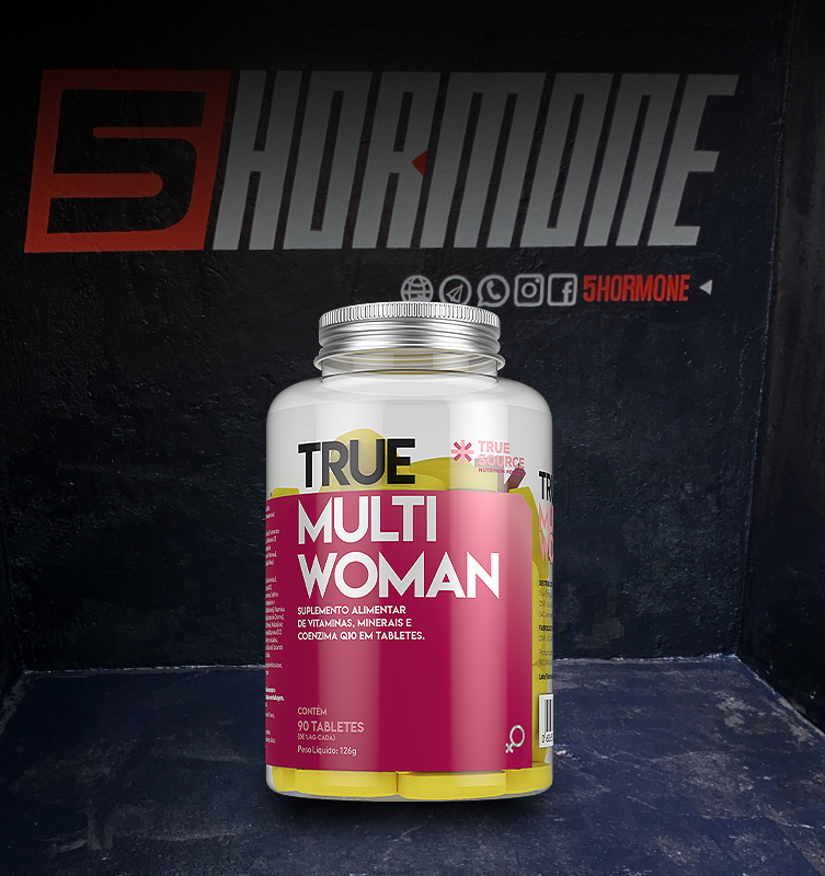 Vitaminas e Minerais True Multi Woman c/ 90 tabletes - True Source