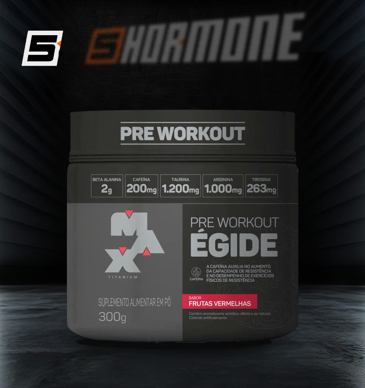 PRE TREINO ÉGIDE MAX TITANIUM POTE 300G