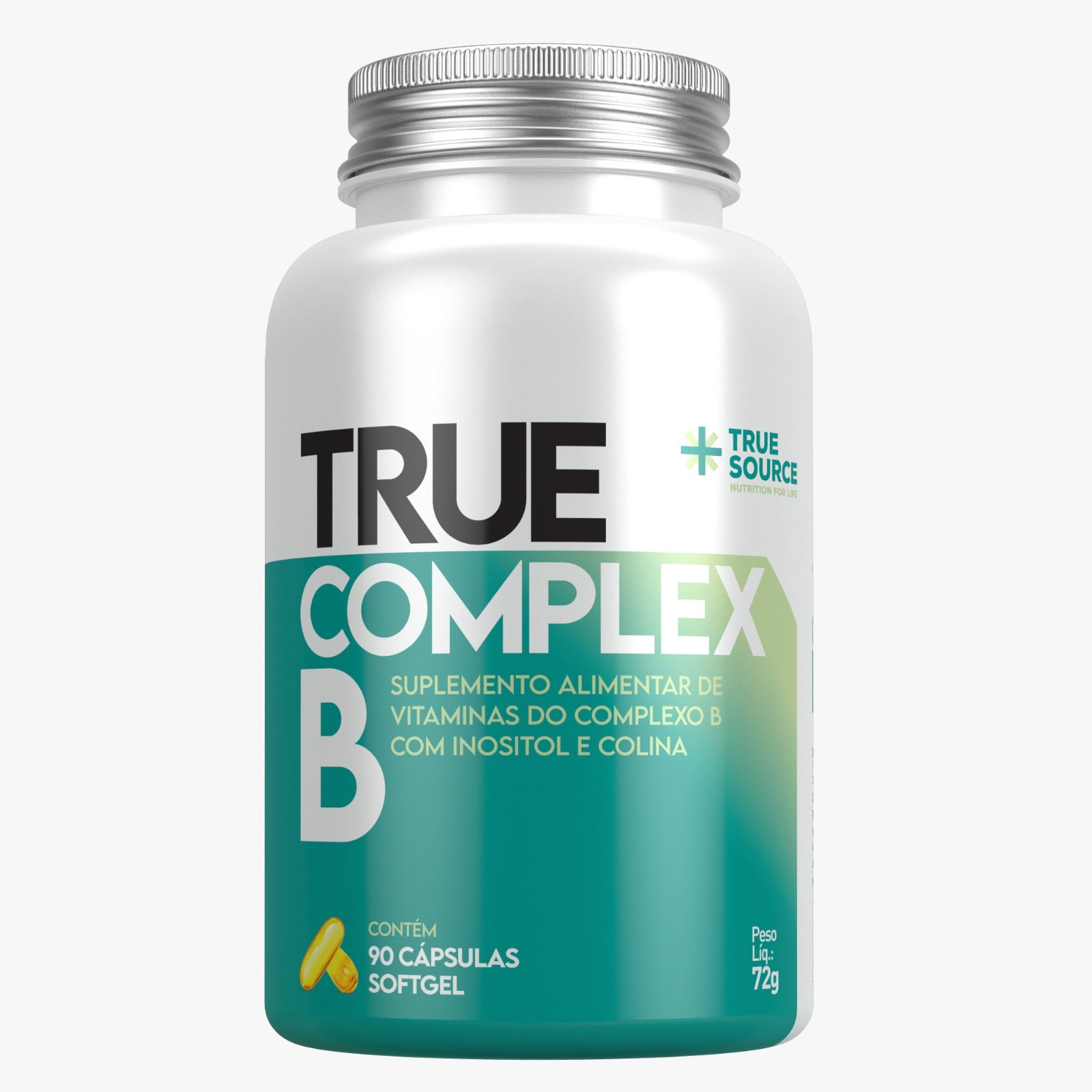 Vitaminas e Minerais True Complex B c/ 90 caps - True Source