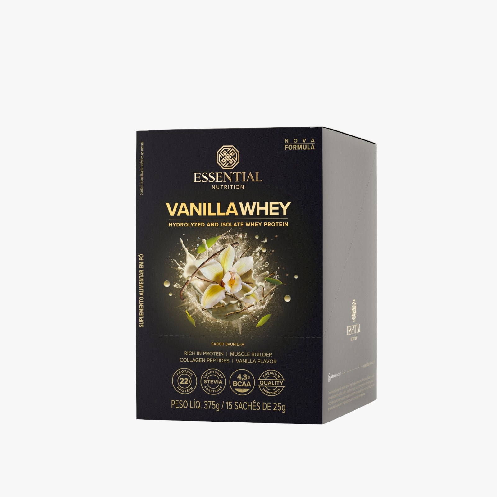 Vanilla Whey Display 375G/15Ds Essential