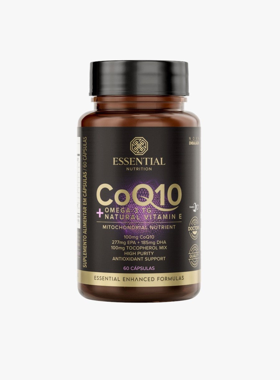 CoQ10 + Omega 3TG + Natural Vitamin E Pote 60 caps Essential