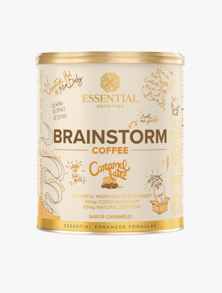 Brainstorm Coffee Caramel Latte Lata 274g/20Ds Essential