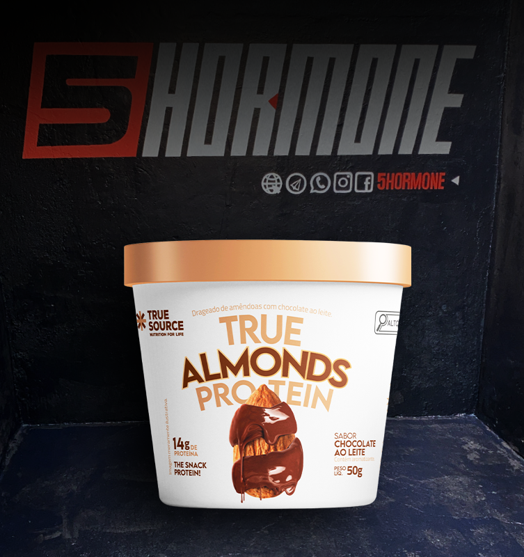 True Almonds Protein sabor hocolate ao leite 50g - true source