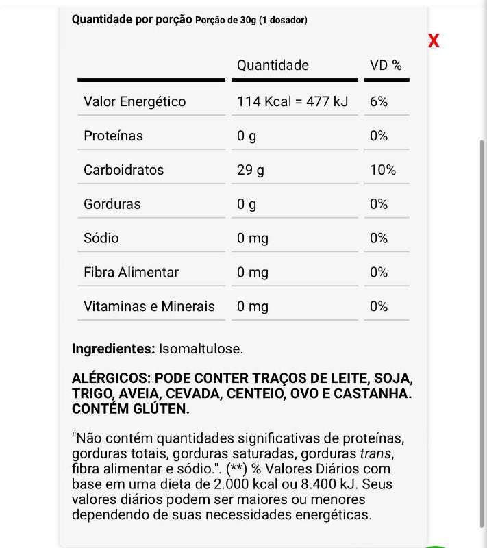 Palatinose™ (400G) - Dux Nutrition