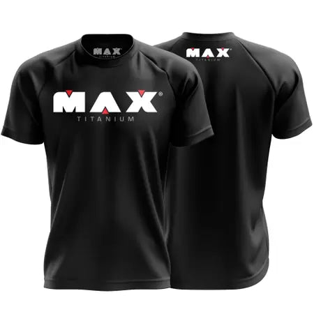 CAMISETA DRY MAX TITANIUM PRETA TAMANHO M COMERCIAL