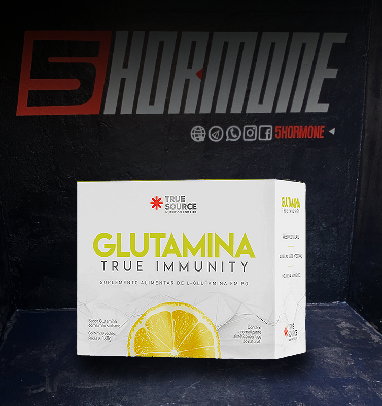 Aminoacido Glutamina true immunity c/ 30 saches - true source