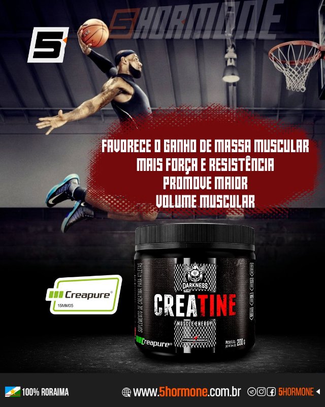 Creatina creapure darkness -  200 g - Integral médica