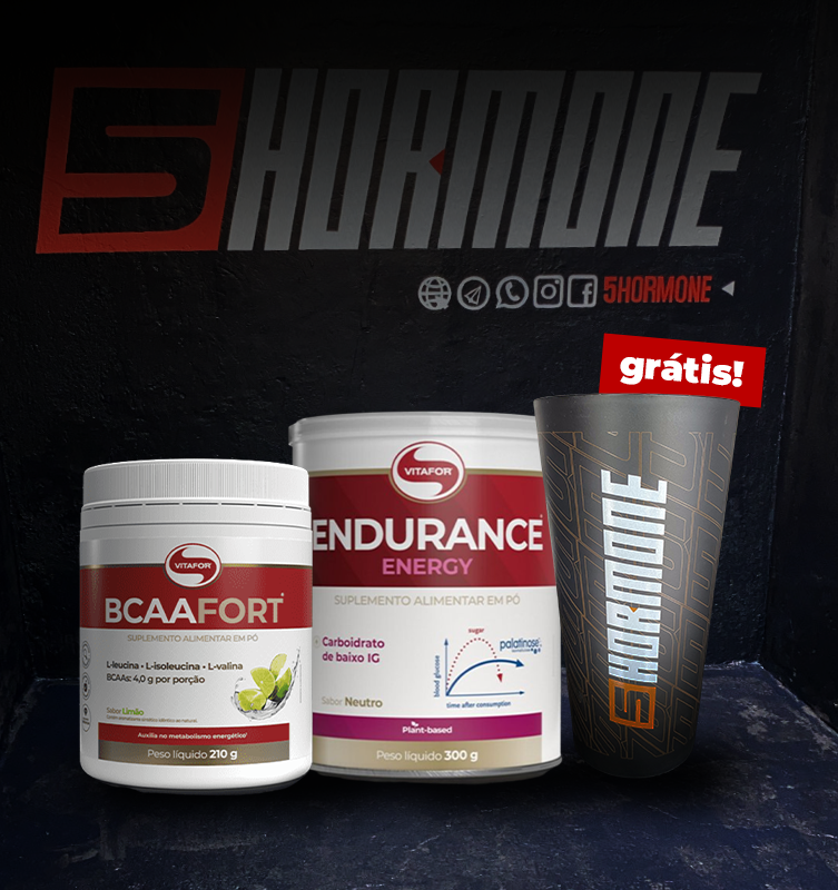 Combo Força, Rendimento e  Alta Performance - BcaaFort (210g) Vitafor + Endurance Energy (300g) Vitafor