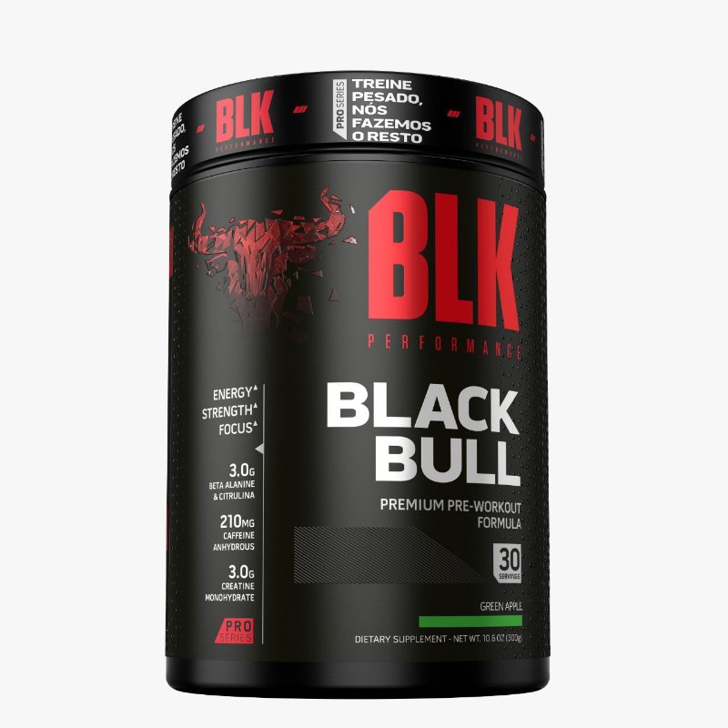 Pré-Treino Black Bull 300g - BLK Performance