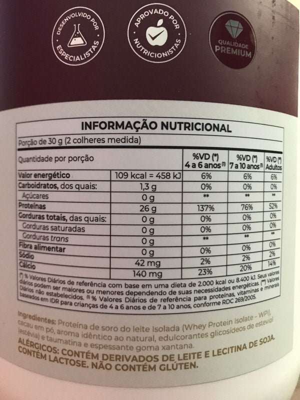 Combo Emagrecimento, Definição Musucular e  Alta Performance - Whey Protein Isolado (900g) vitafor + Creatina (300g)- Vi