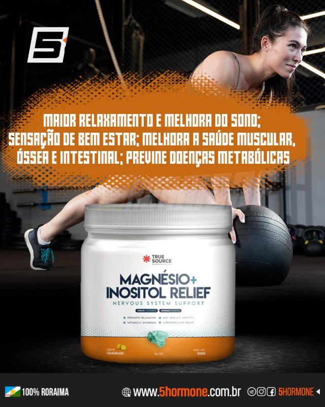 True Magnésio + inositol relief - 300g - True Source