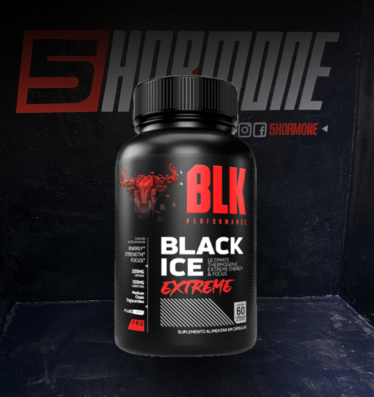 Termogenico Black Ice Extreme - 60 capsulas - BLK PERFORMANCE