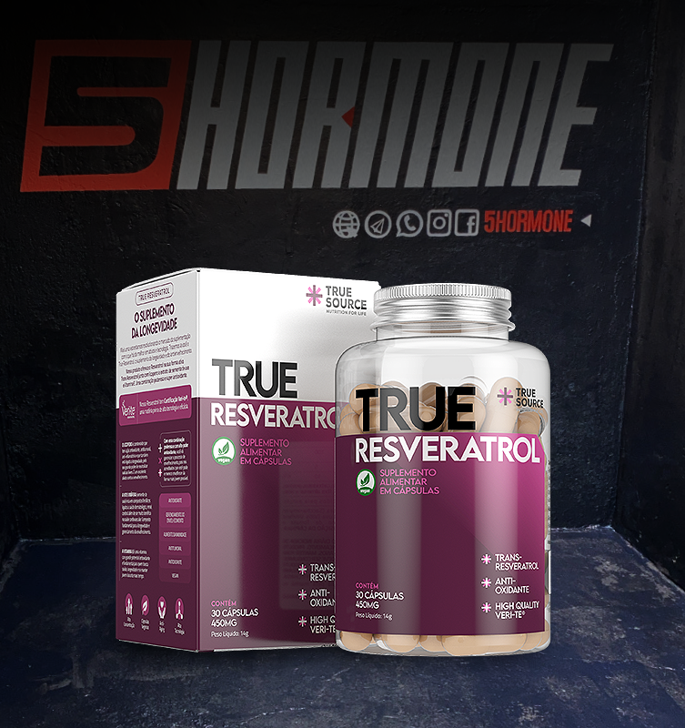 True Resveratrol 450mg c/ 30 caps true source