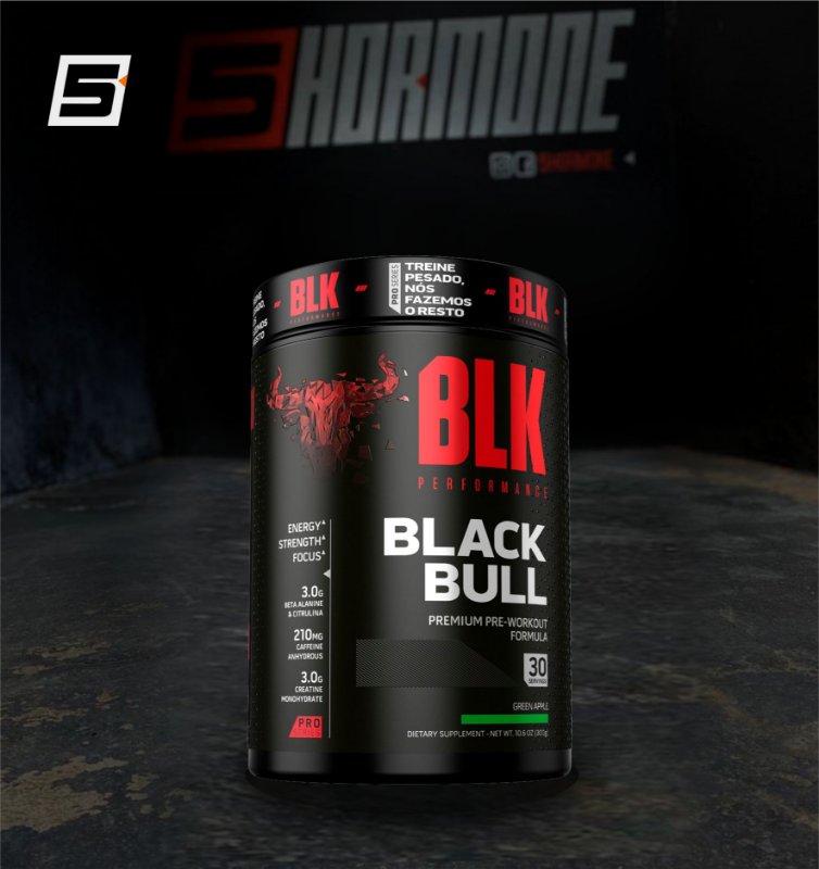 Pré-Treino Black Bull 300g - BLK Performance