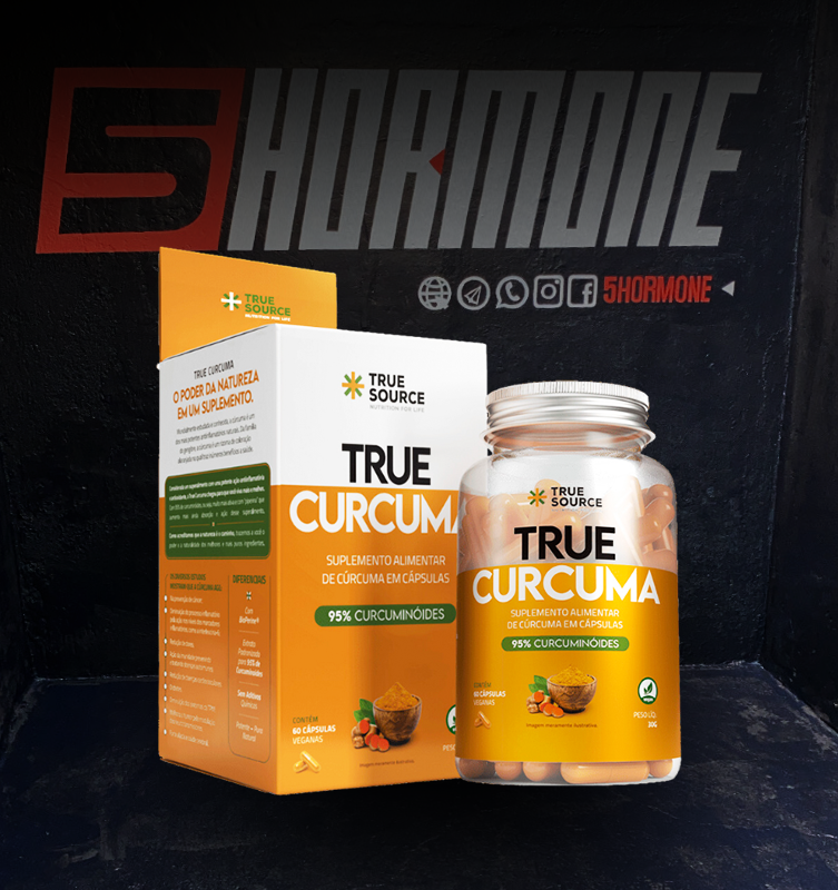 Longevidade e Prevencao True Curcuma 500mg c/ 60 caps - true source