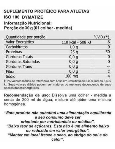 ISO 100 WHEY ISOLADO CHOCOLATE (2,3KG) - Dymatize Nutrition