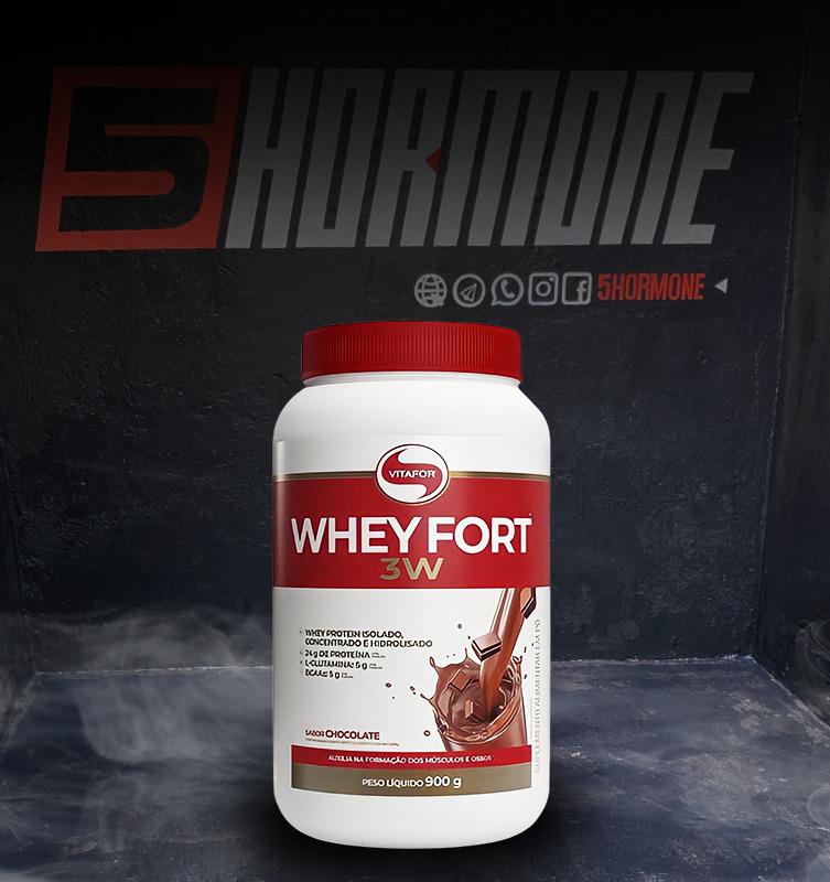 whey fort 3w pote 900g- vitafor