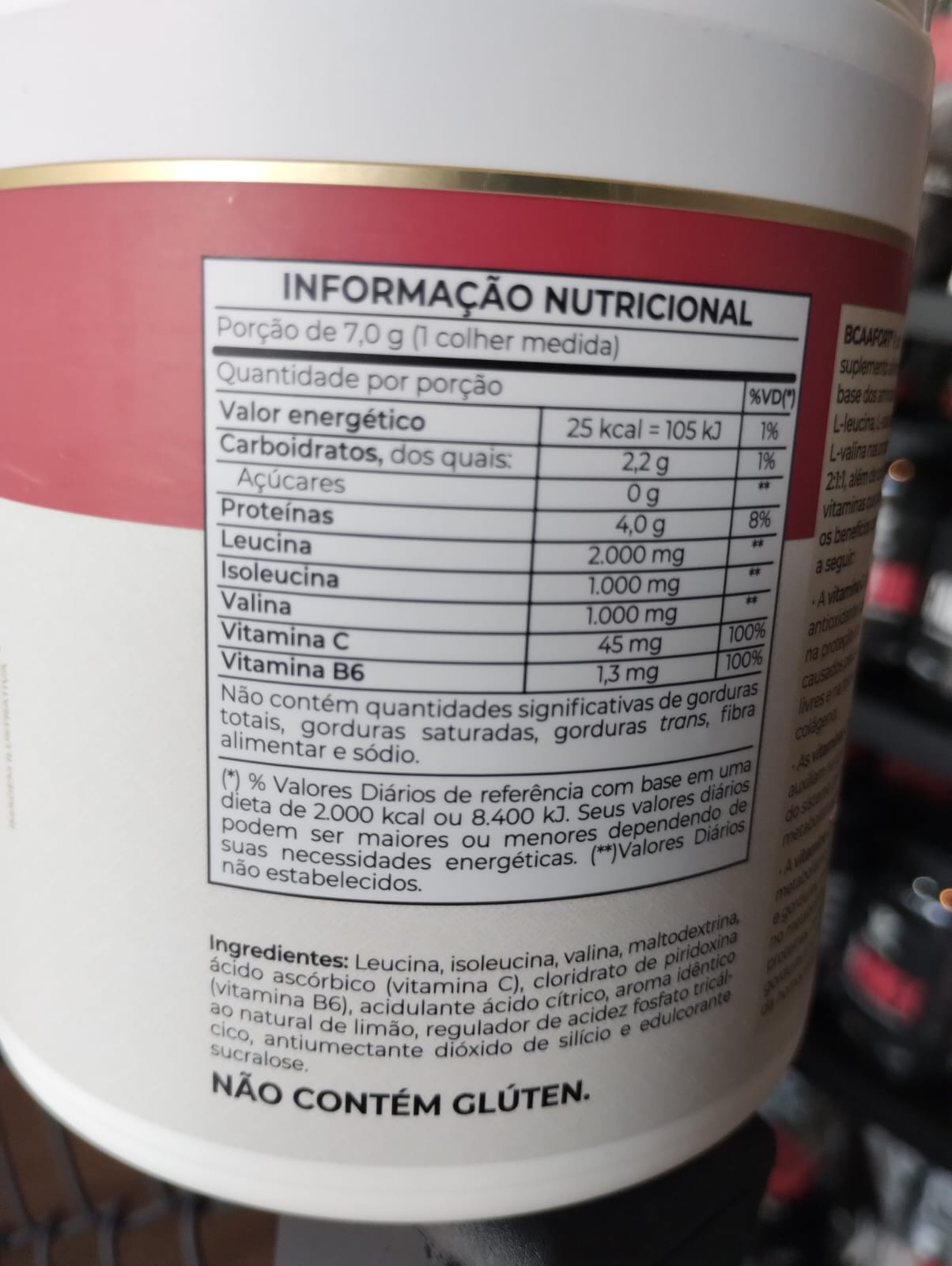 Combo Força, Rendimento e  Alta Performance - BcaaFort (210g) Vitafor + Endurance Energy (300g) Vitafor