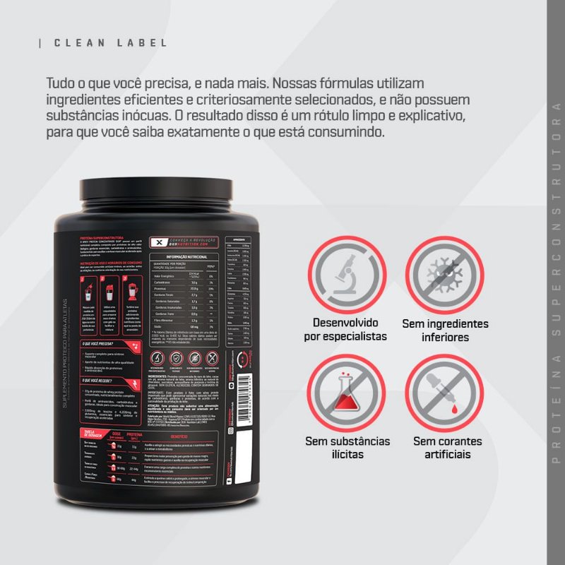 Whey protein dux concentrado - POTE 900g