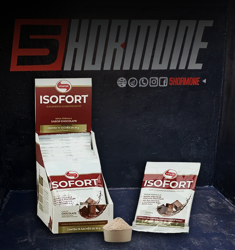 Whey Protein Isolado - Isofort - sachê 30g - Vitafor